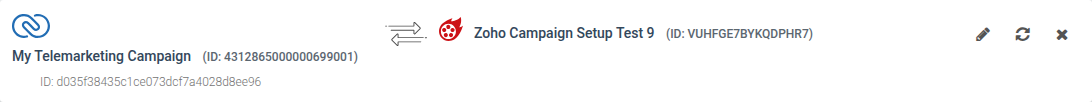 Una conexión de Zoho CRM